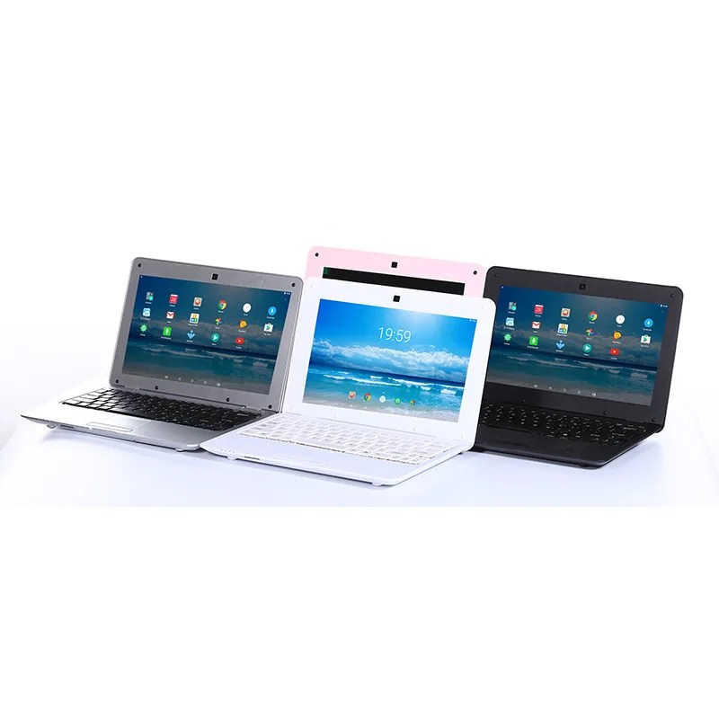 Dizüstü Android 6.0 Ноутбуки Full HD Netbook sıcak Mini 10.1 inç oyun bilgisayarı kütle hafıza 1GB + 8GB ucuz PC Laptop CPU A33 - Görsel 1