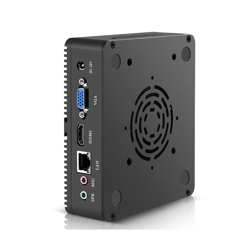 Fansız Intel Core i7 i7 Mini PC Windows10 Linux 6 Linux HDMI VGA ekran Gigabit Ethernet bilgisayar - Görsel 3