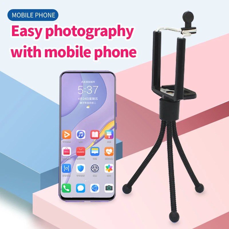 Mini Tripod taşınabilir esnek ayarlanabilir yumuşak ayak cep telefonu için kamera fotoğraf Tripod cep telefonu masaüstü tutucu - AliExpress - Görsel 5