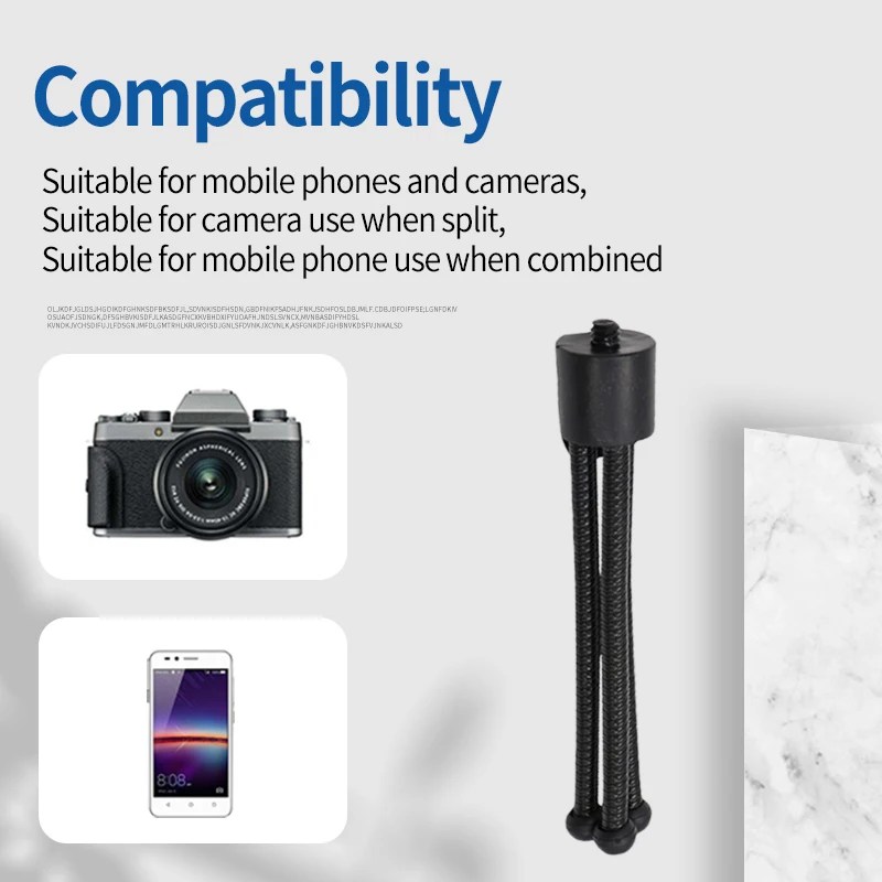 Mini Tripod taşınabilir esnek ayarlanabilir yumuşak ayak cep telefonu için kamera fotoğraf Tripod cep telefonu masaüstü tutucu - AliExpress - Görsel 3
