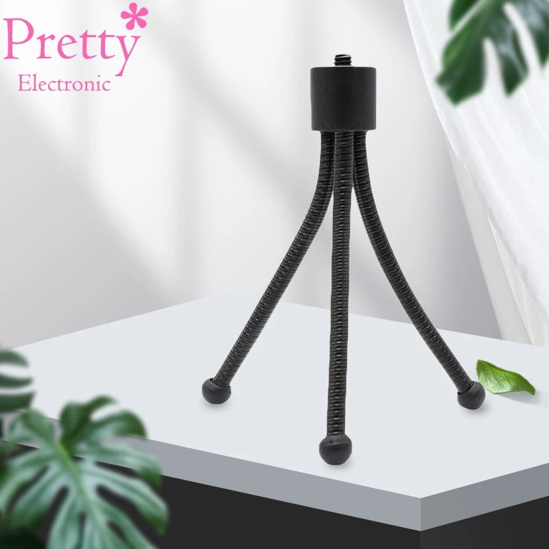 Mini Tripod taşınabilir esnek ayarlanabilir yumuşak ayak cep telefonu için kamera fotoğraf Tripod cep telefonu masaüstü tutucu - AliExpress - Görsel 1