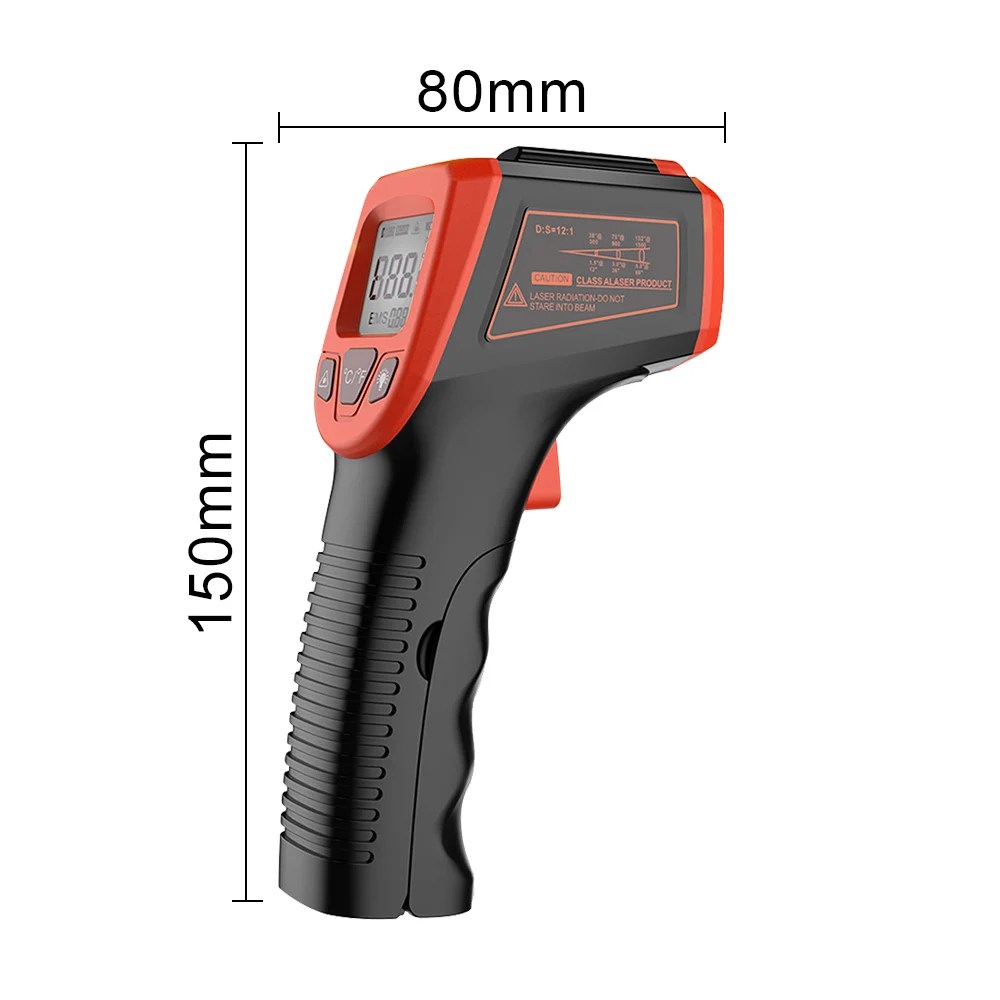 NonContact kızılötesi termometre LCD endüstriyel elektronik termometre dijital lazer sıcaklık ölçer Gun pirometre lazer noktası - AliExpress 15 - Görsel 6