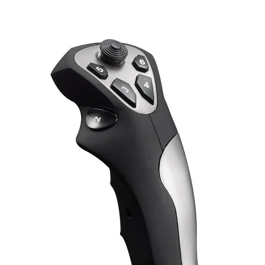 Joystick uçuş simülatörü uçan Rocker Gamepad denetleyici PC uçuş simülatörü kokpit sopa için PC/masaüstü uçak kolu - Görsel 2