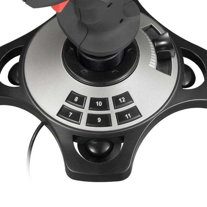 Joystick uçuş simülatörü uçan Rocker Gamepad denetleyici PC uçuş simülatörü kokpit sopa için PC/masaüstü uçak kolu - Görsel 3