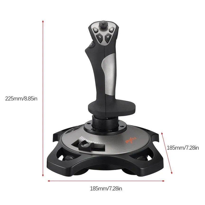 Joystick uçuş simülatörü uçan Rocker Gamepad denetleyici PC uçuş simülatörü kokpit sopa için PC/masaüstü uçak kolu - Görsel 6