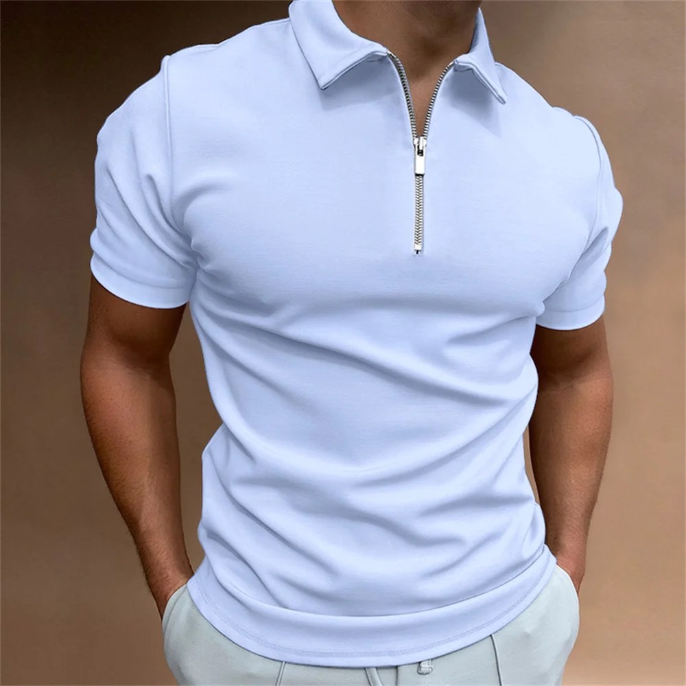 Moda eğlence erkekler 2023 yeni yaka POLO GÖMLEK - Görsel 4