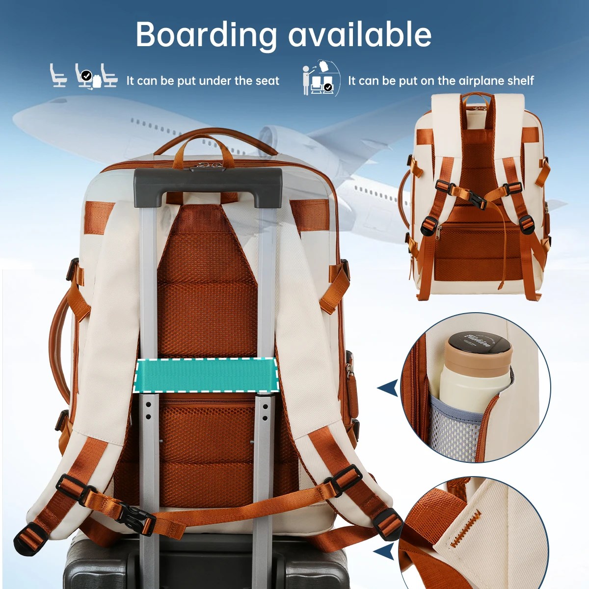 Sırt çantası Unisex Yeni Basit İş Bilgisayarı Sırt Çantası Açık Büyük Kapasiteli Seyahat Çantası Öğrenci Okul Çantası Erkek - AliExpress 1524 - Görsel 2