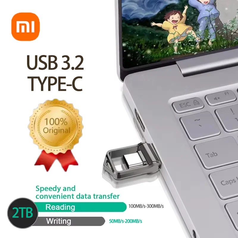 Xiaomi 2TB Metal USB Flash sürücüler USB 3.1 yüksek hızlı cep telefonu bilgisayar karşılıklı iletim taşınabilir tip-c arayüzü U Disk - AliExpress 34 - Görsel 4