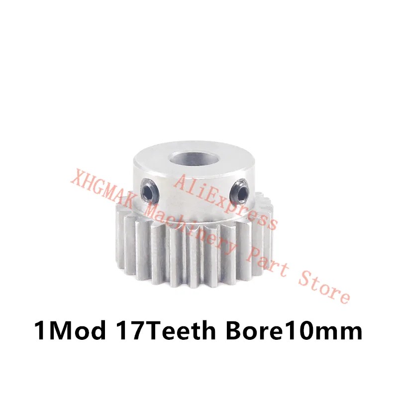 2 adet 1mod dişli raf 10*10*500mm + 2 adet 1mod 17 diş pinyon 45 çelik dişli Metal dişli raf ve pinyon - AliExpress - Görsel 3
