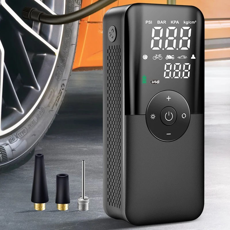 CARSUN şarj edilebilir hava pompası lastik şişirme taşınabilir kompresör dijital akülü araba lastik şişirme motosiklet bisiklet topları için - AliExpress 201355758 - Görsel 1
