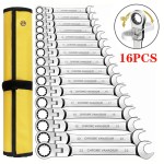 Kilitleme kombinasyon anahtarı seti, 6-23mm metrik Flex başkanı kilitleme anahtarı, krom vanadyum çelik çanta ile anahtar - AliExpress 1420