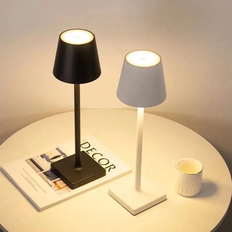 LED Masa Lambası Usb şarj edilebilir masa lambası Bar Restoran Ambiyans Kablosuz Dokunmatik Lambalar Otel Yatak Odası Için Su Geçirmez Led Işıklar - AliExpress 39 - Görsel 1