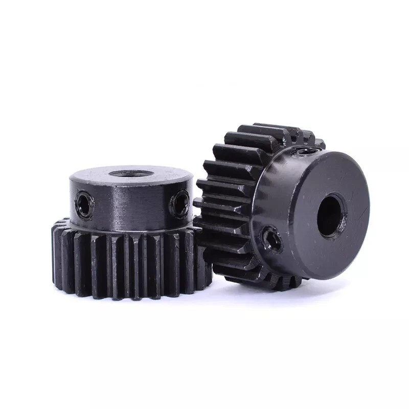 1 ADET Yüksek Hassasiyetli 1 Mod 15 Diş-35 Diş Düz Dişli 45 # Adım Delikli Çelik Pinyon Dişlisi 4/5/6/6.35/7/8/10/12/14/15mm Karartılmış - AliExpress - Görsel 4