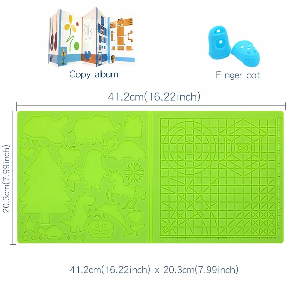 3D baskı kalem yumuşak silikon tasarım pedi ile temel şablon 2 silikon parmak kapaklar ile donatılmış mükemmel 3D kalem çizim aracı - AliExpress 7 - Görsel 9
