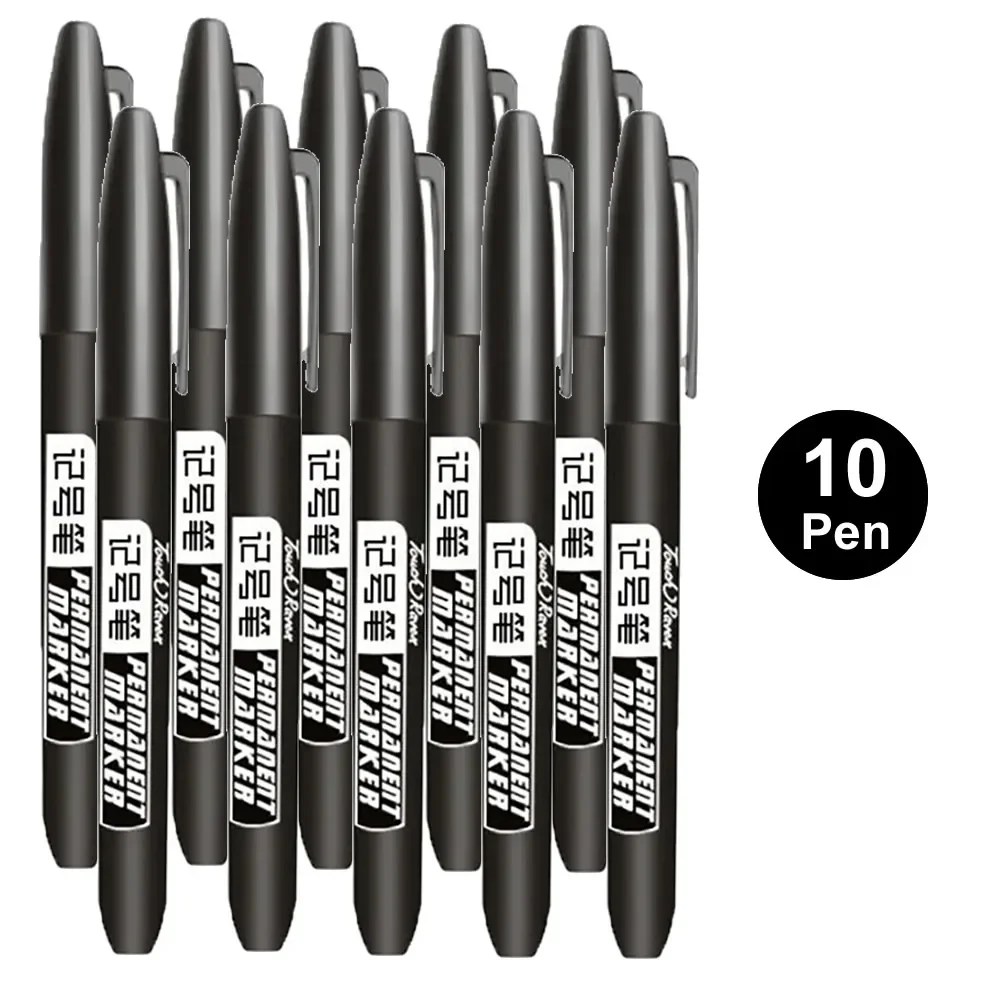 6 adet kalıcı işaretleme kalemi Manga çizim İşaretleyiciler siyah mavi kırmızı su geçirmez mürekkep kroki kalemler kırtasiye sanat okul malzemeleri - AliExpress - Görsel 11
