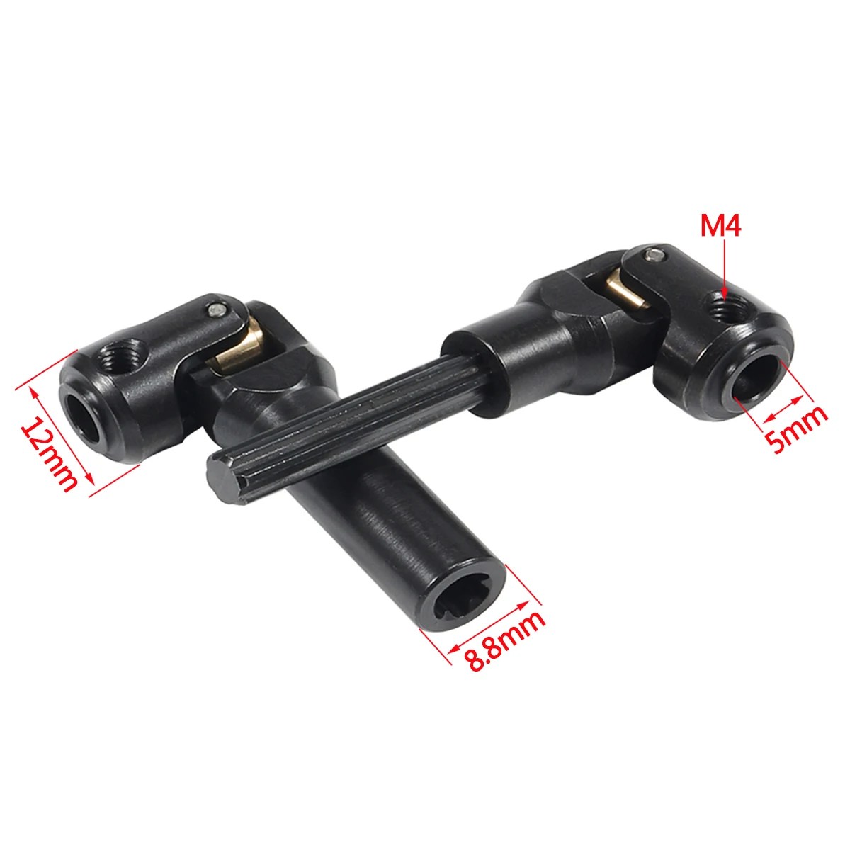 Ağır tahrik mili iç Spline kardan mili için 1/10 RC paletli LCG Cheater kuleleri TRX4 SCX10 Pro Capra eleman Enduro CC01 - AliExpress - Görsel 3