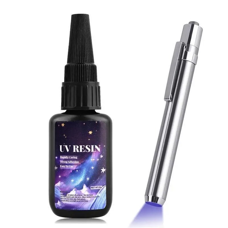 25/50/100/120/200/250g UV Reçine Tutkal Çabuk Kuruyan Kiti Süper Yapıştırma Cam Metal Seramik UV Tutkal Siyah Işık Epoksi Reçine Tutkal - AliExpress - Görsel 8
