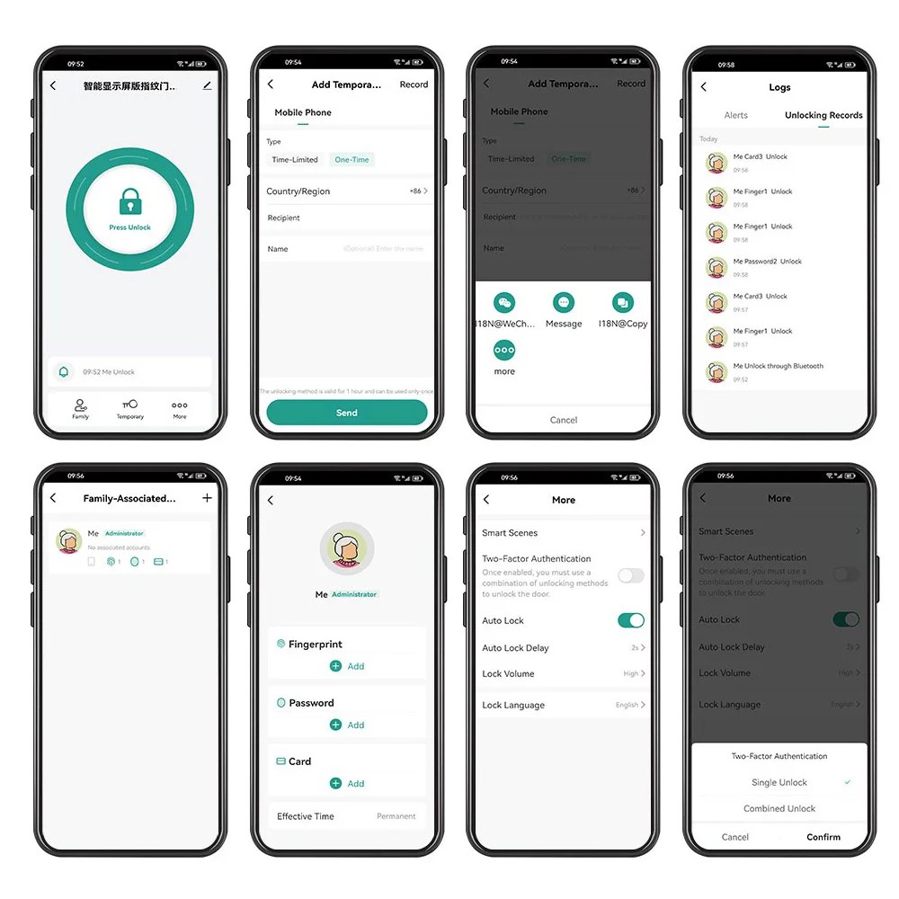 Su geçirmez Bluetooth Tuya APP parmak izi erişim denetleyicisi bağımsız RFID klavye dokunmatik tuş takımı 13.56MHz kapı açacağı sistemi - AliExpress 30 - Görsel 5