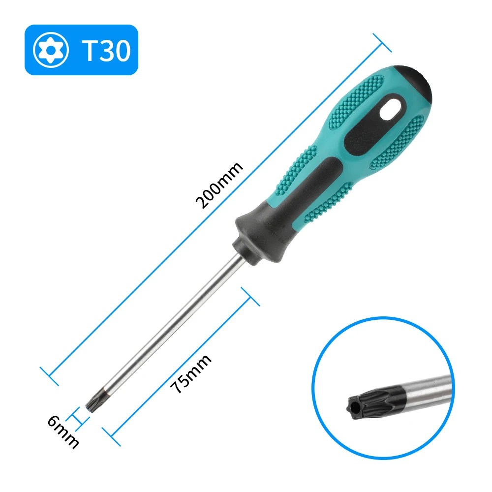 Manyetik Torx Tornavida Setleri Hassas T5 T6 T7 T8 T9 T10 T15 T20 T25 T27 T30 Torx Güvenlik Kontrol Cihazı Tamir El Aleti Kiti - AliExpress - Görsel 16
