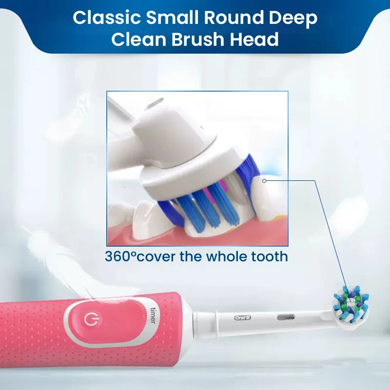 Oral B D100 Elektrikli Diş Fırçası 2D Canlılık Temizleme Diş Fırçası Su Geçirmez Elektronik Diş Fırçası Endüktif Şarj Zamanlayıcı Ile - AliExpress 6 - Görsel 4