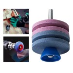 Çim biçme makinesi kalemtıraş evrensel taşlama matkap aleti çift katmanlı tekerlek bıçak hızlı bıçak - AliExpress
