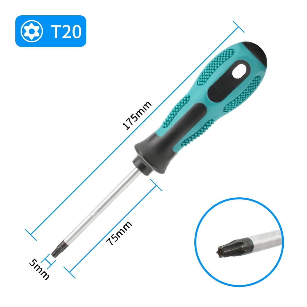 Manyetik Torx Tornavida Setleri Hassas T5 T6 T7 T8 T9 T10 T15 T20 T25 T27 T30 Torx Güvenlik Kontrol Cihazı Tamir El Aleti Kiti - AliExpress - Görsel 15