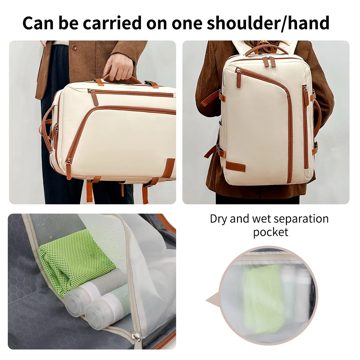 Sırt çantası Unisex Yeni Basit İş Bilgisayarı Sırt Çantası Açık Büyük Kapasiteli Seyahat Çantası Öğrenci Okul Çantası Erkek - AliExpress 1524 - Görsel 6