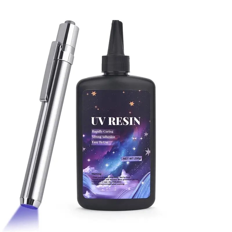 25/50/100/120/200/250g UV Reçine Tutkal Çabuk Kuruyan Kiti Süper Yapıştırma Cam Metal Seramik UV Tutkal Siyah Işık Epoksi Reçine Tutkal - AliExpress - Görsel 15