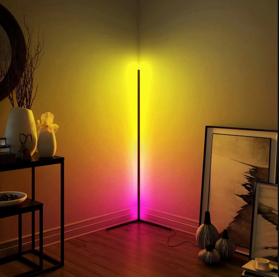 1PC Akıllı RGB Zemin Lambası Kısılabilir Köşe Lambası Yatak Odası Ortam Aydınlatma İskandinav Tarzı Renk Değiştirme Kısılabilir Yumuşak Aydınlatma - AliExpress 39 - Görsel 5