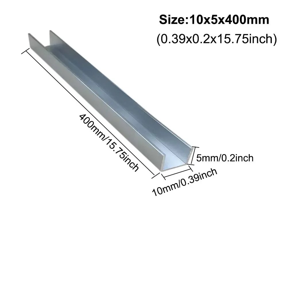 10 adet ~ 1 adet Uzunluk 100-400mm Alüminyum U Profil Kanal DIY Araba Modeli Robot Braketi LED Şerit Işık Kurulumları - AliExpress - Görsel 8
