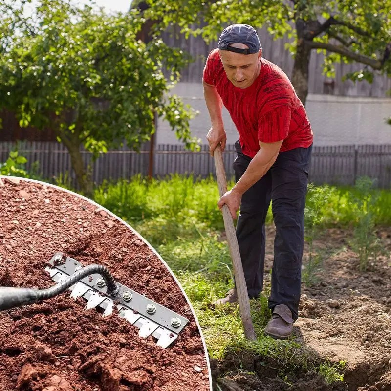 5/6/7/8 diş bahçe ayıklayacaktır tırmık karbon çelik çıkarılabilir tırmık toprak çapa tarım saman tırmık çok amaçlı ayıklayacaktır araçları - AliExpress - Görsel 1