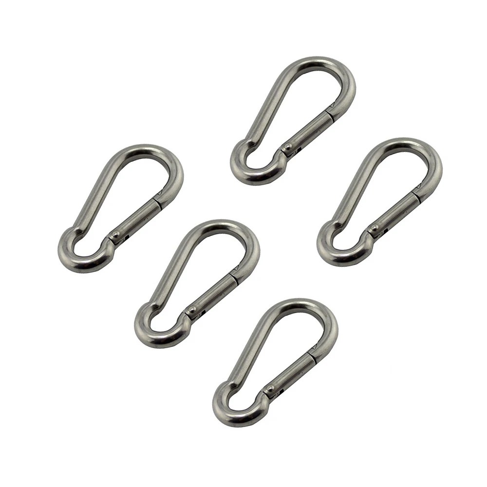 Karabina Kanca Deniz Paslanmaz Çelik 50mm 60mm 70mm 80mm Uzunluk Büyük Ağır Paslanmaz Karabina - AliExpress - Görsel 1