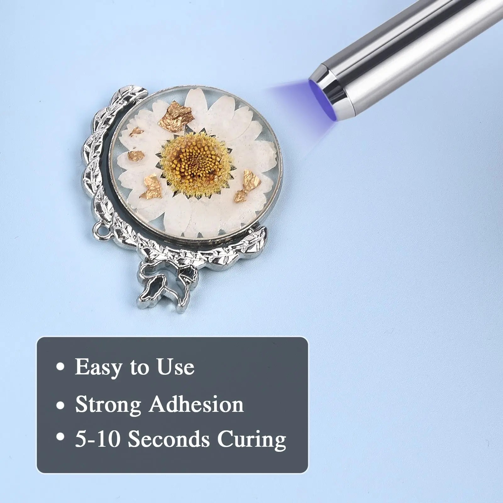 UV Yapıştırma ve Kaynak Tutkal Seti Cam, Metal, Ahşap, Taş, Seramik Yapıştırma için Siyah Işıklı Çabuk Kuruyan Süper Yapıştırıcı UV Tutkal - AliExpress - Görsel 3