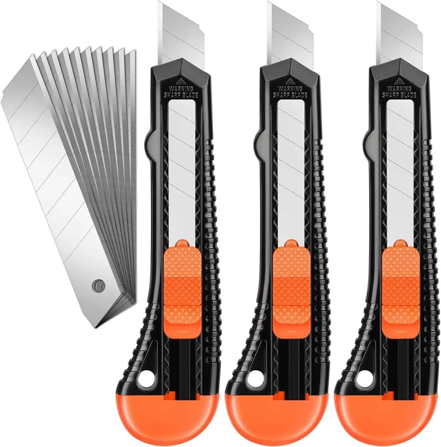 3'lü Paket Maket Bıçağı Kutu Kesici Geri Çekilebilir, Kartonlar, Karton ve Kutular için Kompakt Kutu Bıçağı, 10 Parça 18mm Daha Geniş - AliExpress