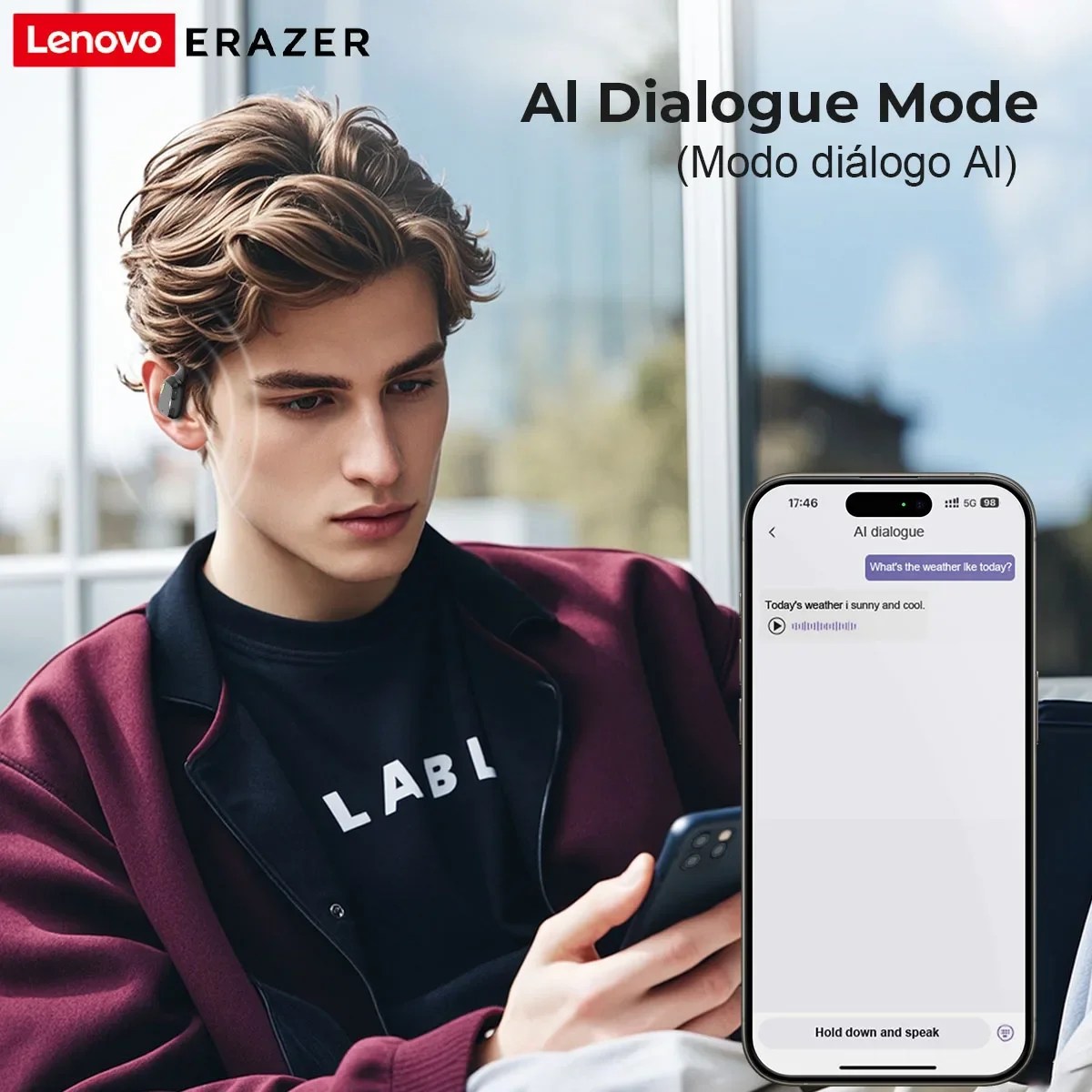 [AI Kulaklık] Tercüman Erazer XP6 Bluetooth Kulaklık Uyku ASMR Kulaklık DIY Ekolayzır APP AI kablosuz kulaklıklar Ofis Seyahat - AliExpress 44 - Görsel 2