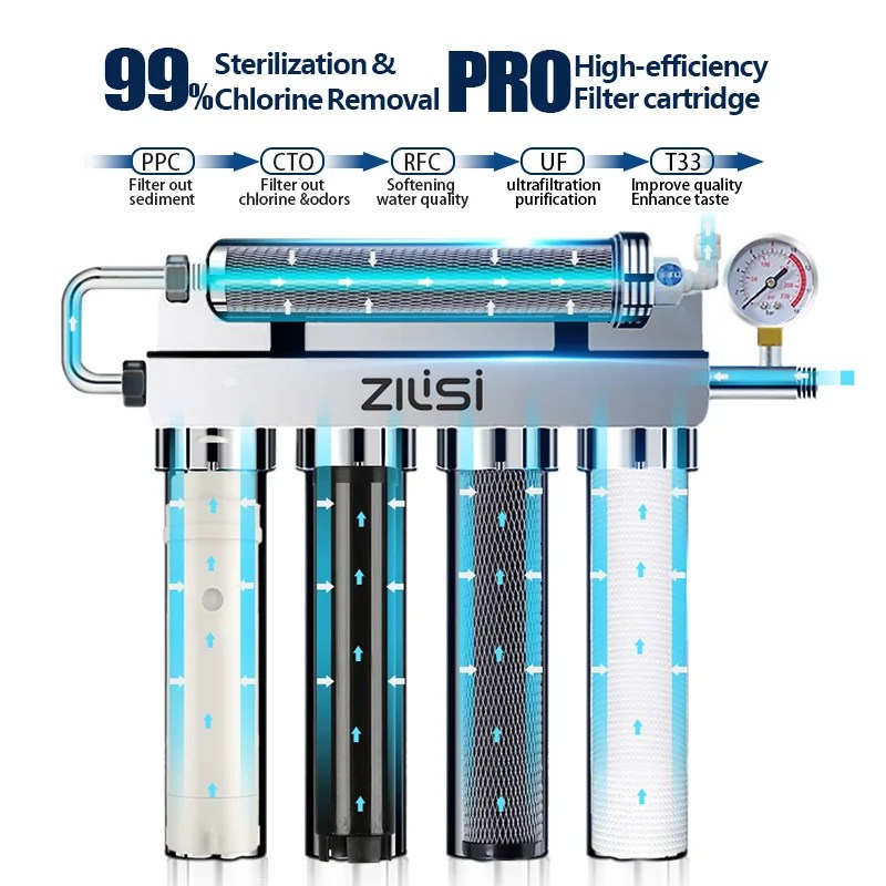 5 aşamalı ultrafiltrasyon su arıtıcısı ev doğrudan içme suyu arıtıcısı su arıtıcısı TapWater filtre PH75 maden suyu korur - AliExpress 6 - Görsel 2