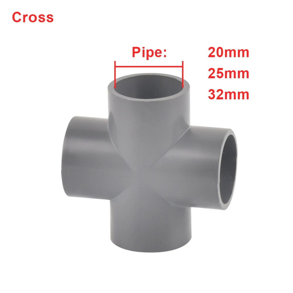 İç Çapı 20 25 32mm PVC boru konnektörü Düz Dirsek Tee Su Borusu Adaptörü Ev DIY Tüp 3 4 5 6 Yollu - AliExpress - Görsel 33