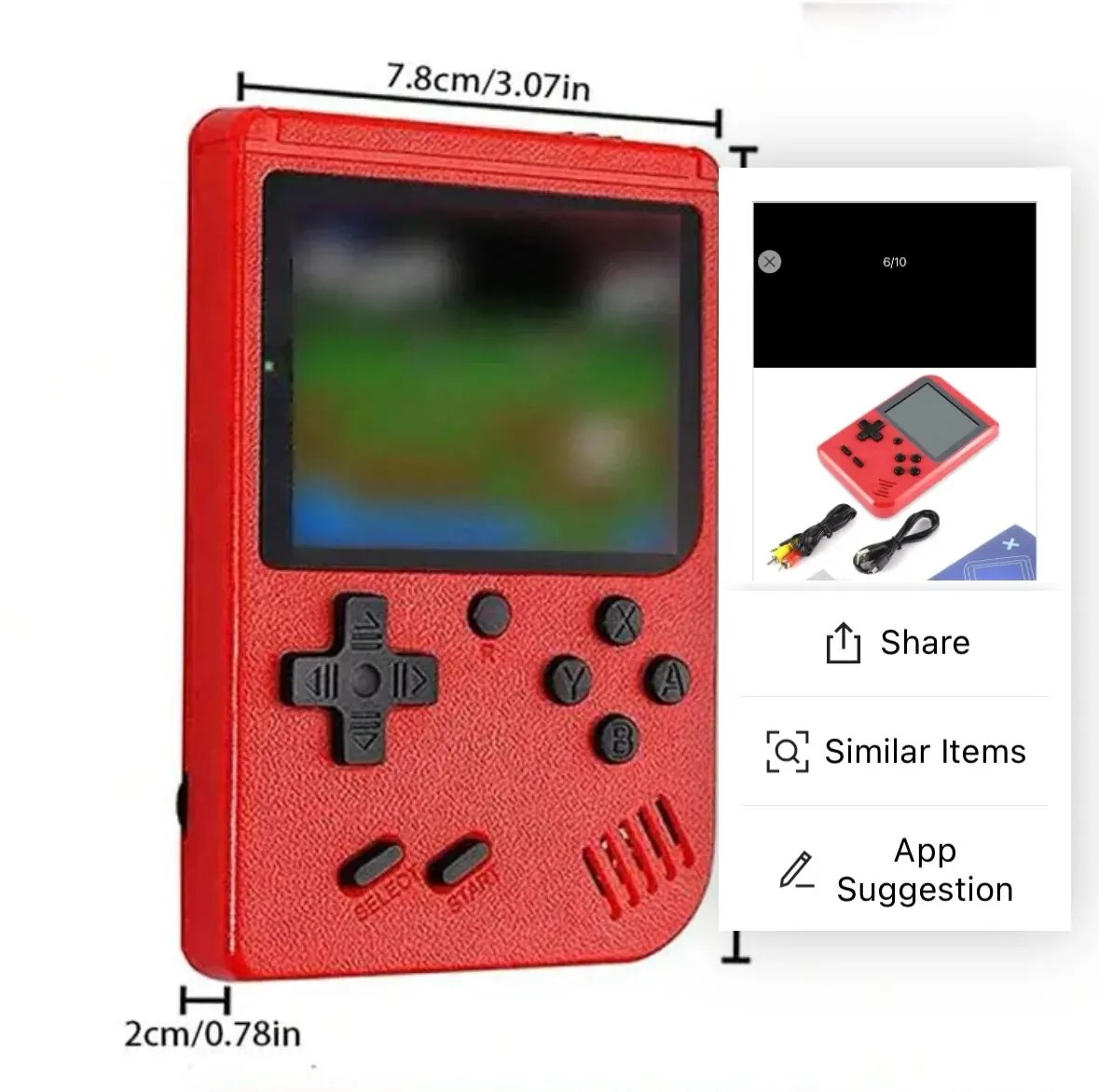 Bir kırmızı Retro klasik oyunlar çocuk el küçük oyun konsolu ile 400 oyun şarj TV bağlanabilir - AliExpress 26 - Görsel 4