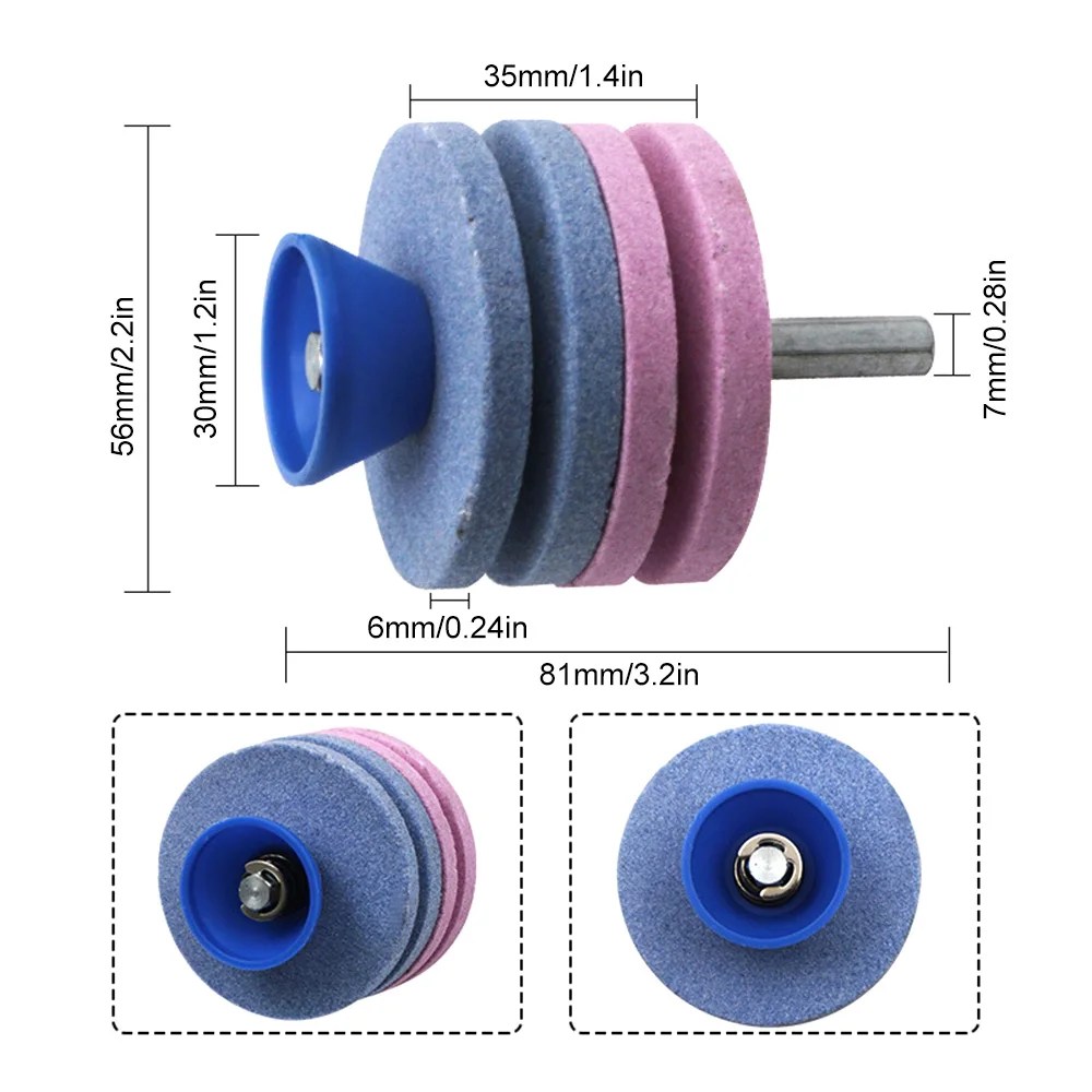 Çim biçme makinesi kalemtıraş evrensel taşlama matkap aleti çift katmanlı tekerlek bıçak hızlı bıçak - AliExpress - Görsel 5