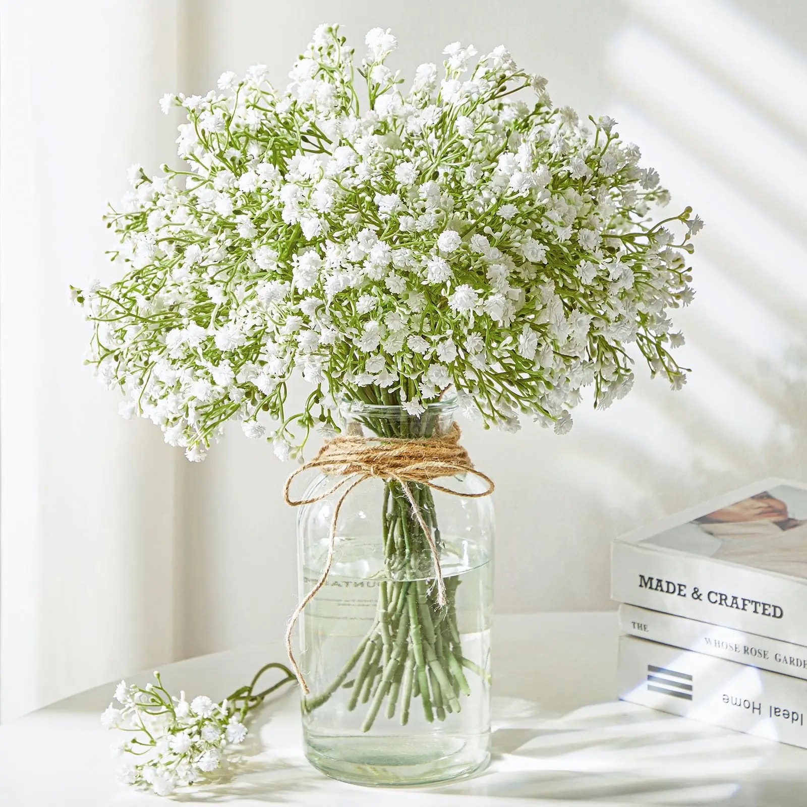 10/15 adet yapay çiçekler Bebek Nefes Çiçek Sahte Gypsophila Düğün Parti Ev Dekorasyon için Çiçek Buketleri DIY Aksesuarları - AliExpress - Görsel 3