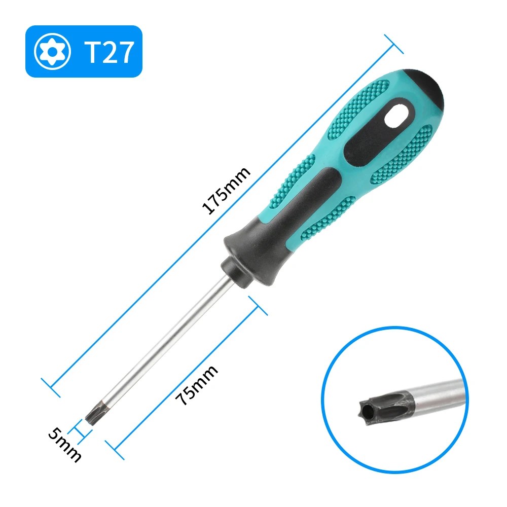 Manyetik Torx Tornavida Setleri Hassas T5 T6 T7 T8 T9 T10 T15 T20 T25 T27 T30 Torx Güvenlik Kontrol Cihazı Tamir El Aleti Kiti - AliExpress - Görsel 17