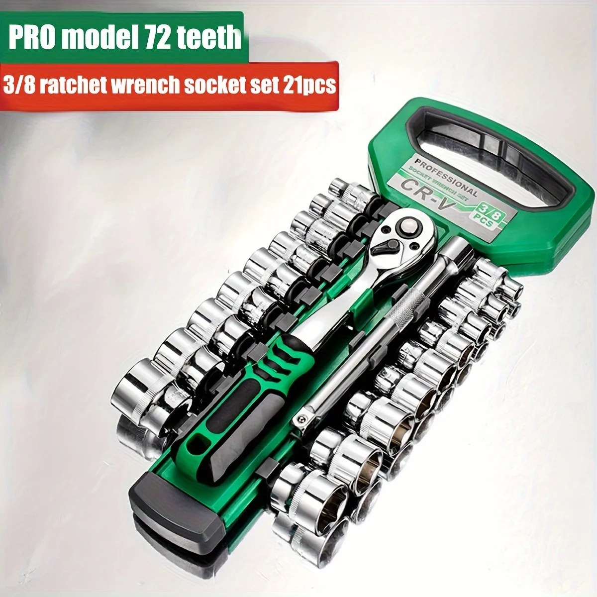Tahrik Lokma Seti 1/4"-3/8"-1/2",CR-V Hızlı Açılan Cırcır Anahtarlı Metrik ve Imperial Lokma, pro model 72 diş, Soket - AliExpress