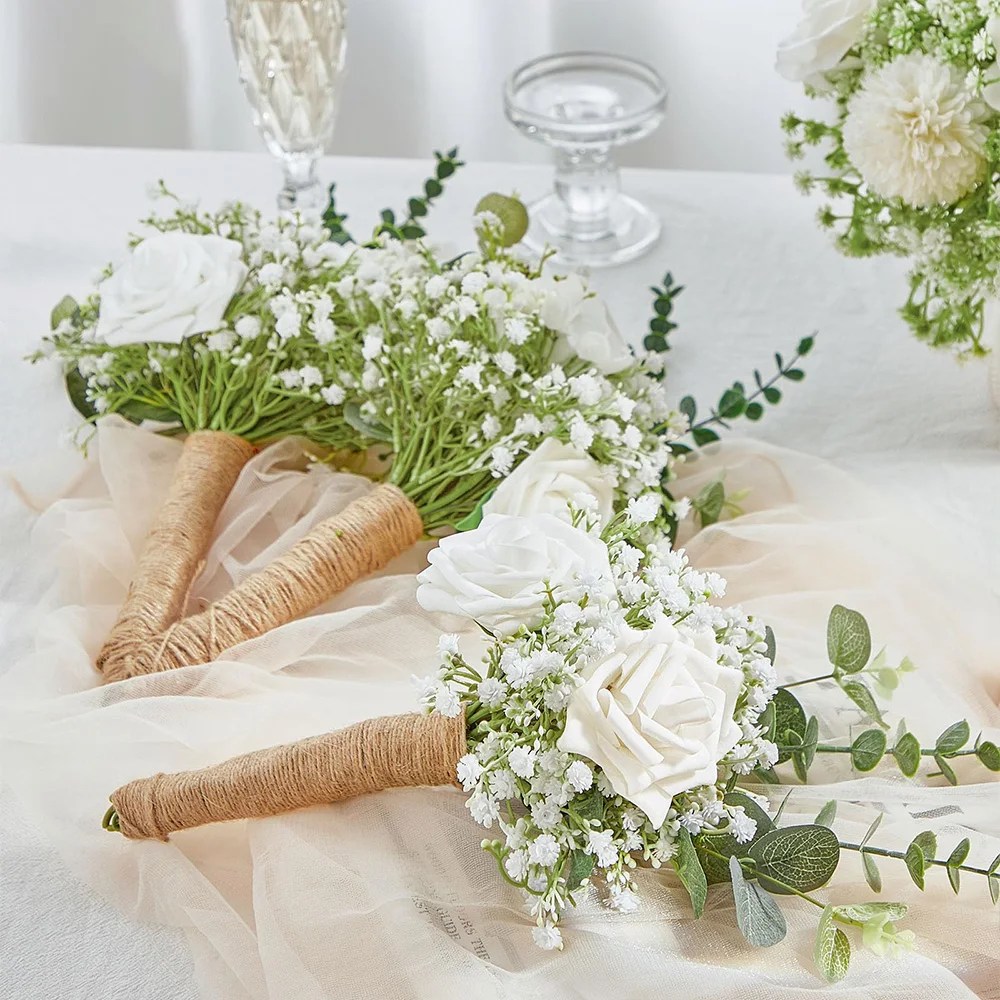 10/15 adet yapay çiçekler Bebek Nefes Çiçek Sahte Gypsophila Düğün Parti Ev Dekorasyon için Çiçek Buketleri DIY Aksesuarları - AliExpress - Görsel 6