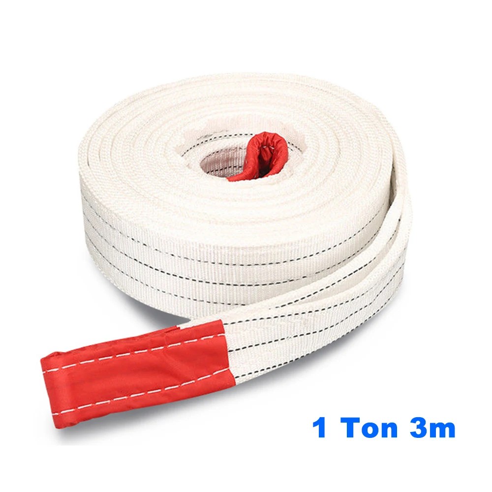 1 Ton 5 m 3 m 2 m 1 m Endüstriyel Kaldırma Kemeri Aşınmaya Dayanıklı Beyaz Düz Kaldırma Kemeri Römork Sling Vinç Kaldırma Kargo Polyester - AliExpress - Görsel 8