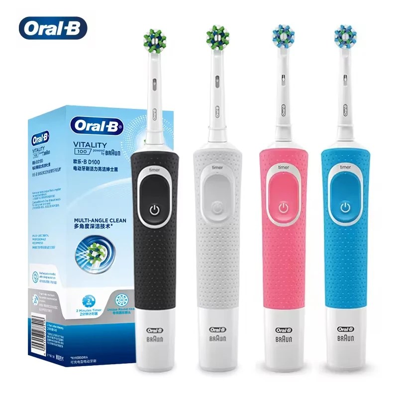 Oral B D100 Elektrikli Diş Fırçası 2D Canlılık Temizleme Diş Fırçası Su Geçirmez Elektronik Diş Fırçası Endüktif Şarj Zamanlayıcı Ile - AliExpress 6 - Görsel 1