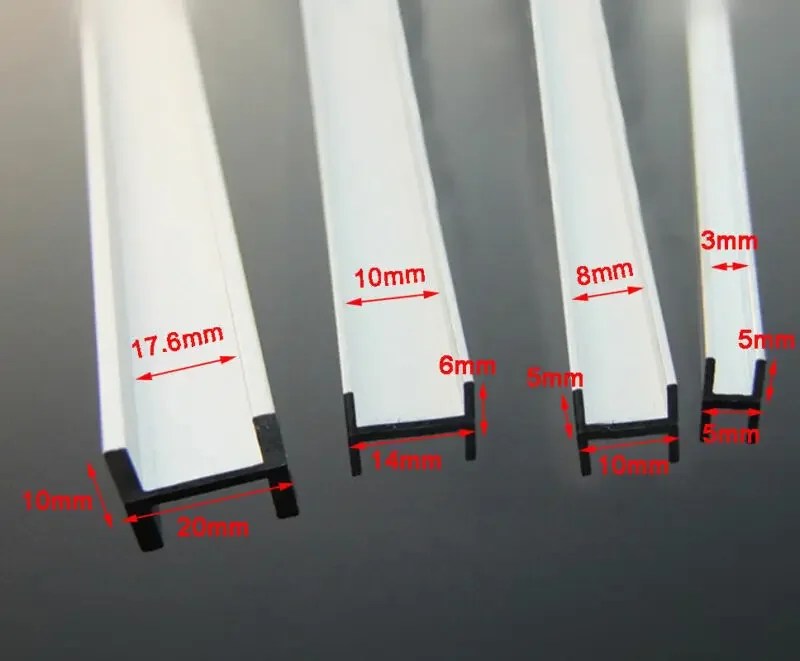 3 adet U şeklinde alüminyum oluk profili, Çerçeve yivli alüminyum, oluk profili, Çerçeve yivli alüminyum, CNC işleme kesme - AliExpress - Görsel 3