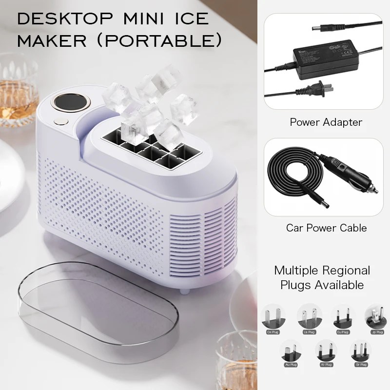 Buz Yapıcı Makinesi Mini Ev/Araba Elektrikli Buz Yapıcı Otomatik Akıllı Hızlı - AliExpress - Görsel 11