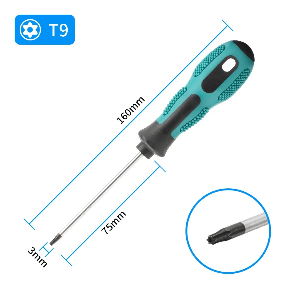 Manyetik Torx Tornavida Setleri Hassas T5 T6 T7 T8 T9 T10 T15 T20 T25 T27 T30 Torx Güvenlik Kontrol Cihazı Tamir El Aleti Kiti - AliExpress - Görsel 7