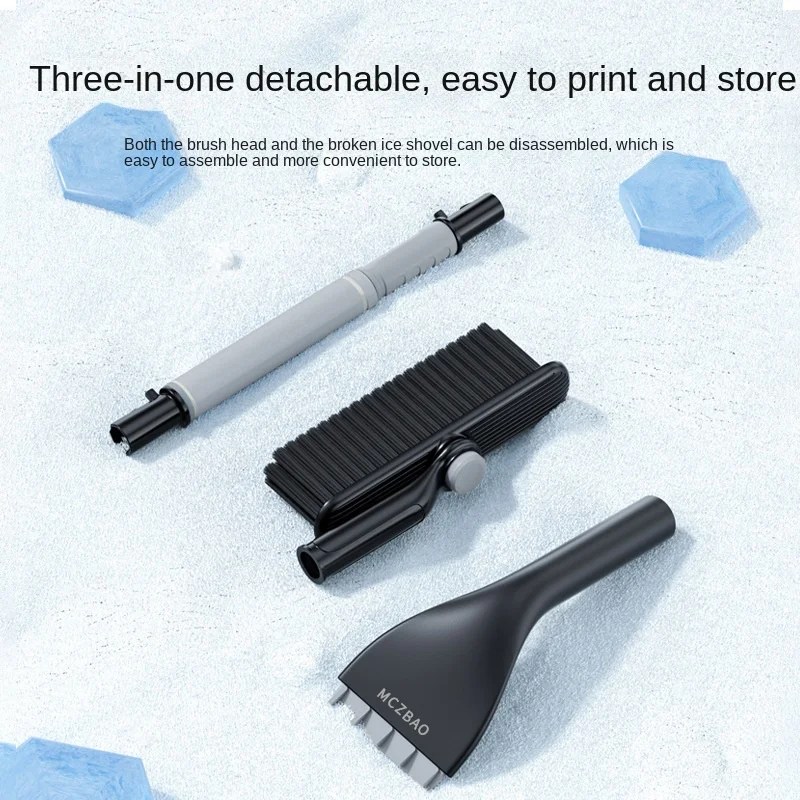 Kar Buz Kazıyıcı Kar Fırçası Kürek Temizleme Fırçası otomobil araç araç ön camı Temizleme Kazıma Aracı Kış Aracı - AliExpress - Görsel 3