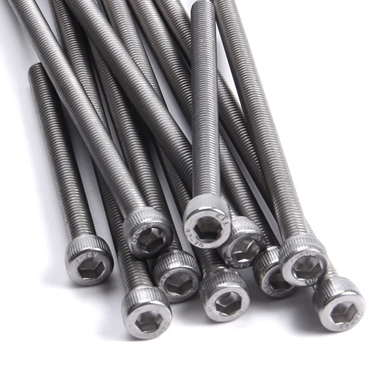 M3 M4 M5 M6 M8 M10 Altıgen Soket Cıvata 304 Paslanmaz Çelik Tam Diş Fincan Kafa Altıgen Allon Uzun Makine Vidası Uzunluğu 50-150mm - AliExpress - Görsel 5
